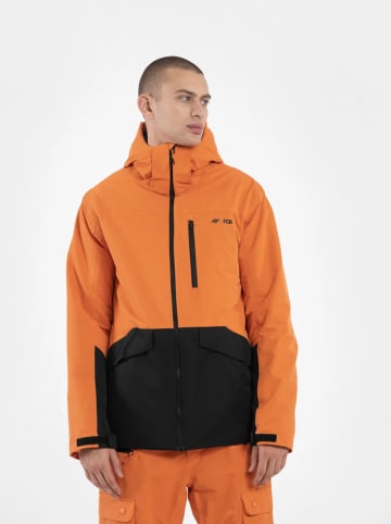4F Ski-/ Snowboardjacke in Orange/ Schwarz