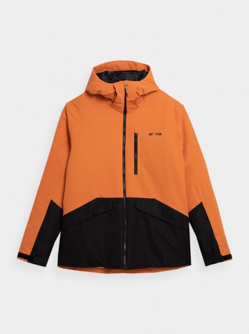 4F Ski-/ Snowboardjacke in Orange/ Schwarz