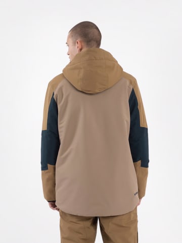 4F Ski-/ Snowboardjacke in Hellbraun/ Schwarz