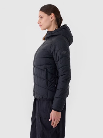 4F Dwustronna kurtka puchowa w kolorze czarnym