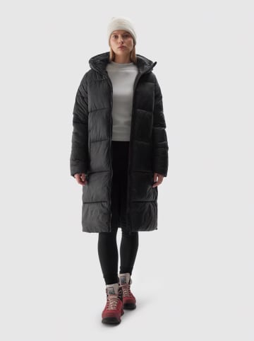 4F Donsmantel zwart