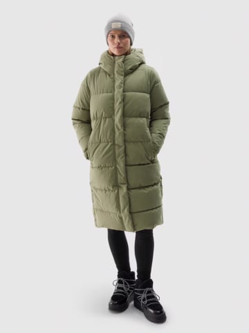 4F Płaszcz puchowy w kolorze zielonym