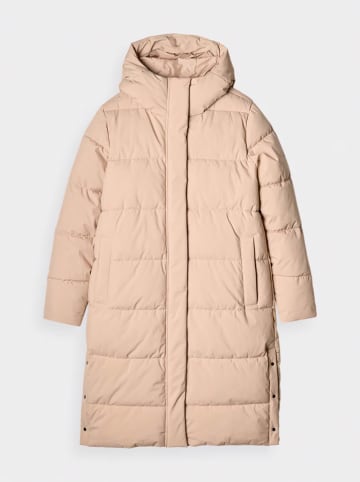 4F Donsmantel beige