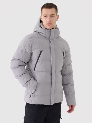 4F Kurtka puchowa w kolorze szarym