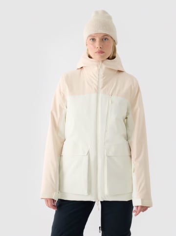 4F Ski-/ Snowboardjacke in Creme