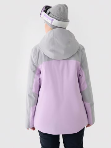 4F Ski-/ Snowboardjacke in Lila/ Grau