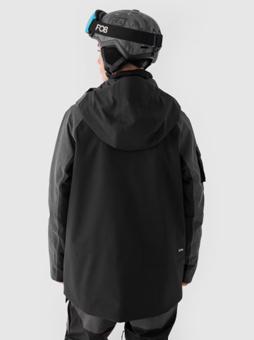 4F Ski-/snowboardjas zwart/antraciet