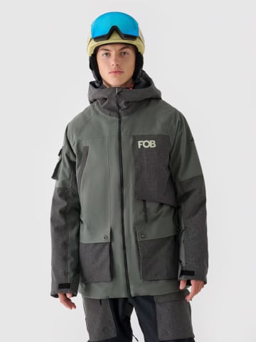 4F Ski-/snowboardjas kaki/grijs
