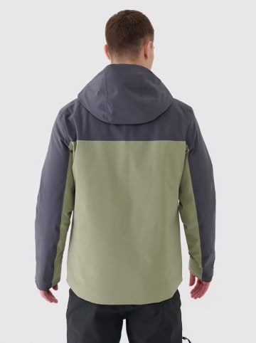 4F Kurtka narciarska w kolorze oliwkowo-szarym