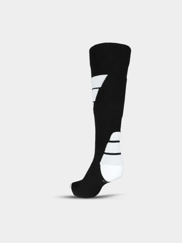 4F Ski-/ Snowboardsocken in Schwarz/ Weiß