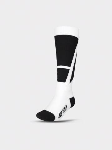 4F Ski-/snowboardsokken wit/zwart
