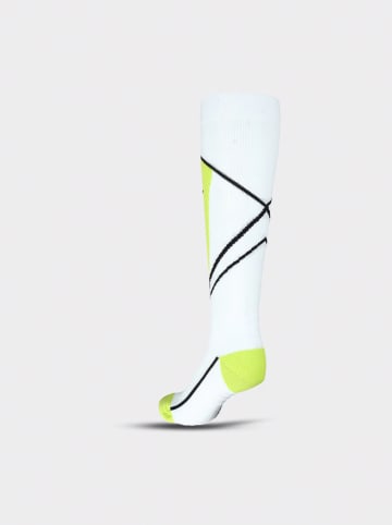 4F Ski-/ Snowboardsocken in Weiß/ Grün