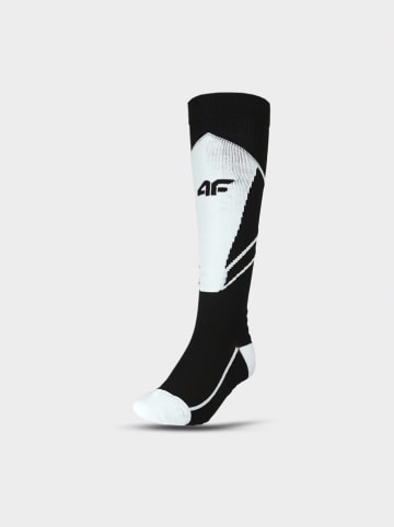 4F Ski-/snowboardsokken zwart/wit
