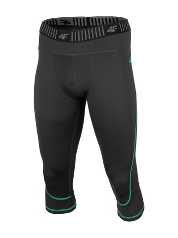 4F Funktionsleggings in Anthrazit/ Türkis