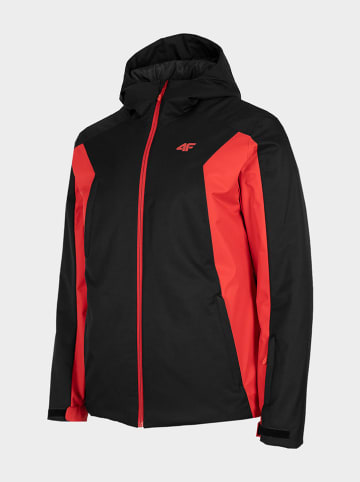 4F Ski-/ Snowboardjacke in Schwarz/ Rot