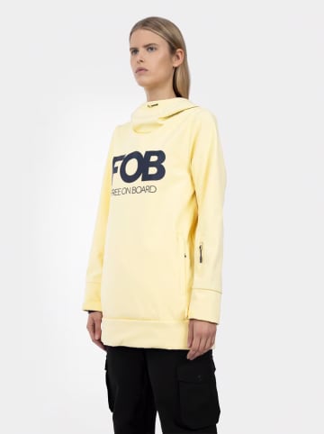 4F Ski-/snowboardhoodie geel