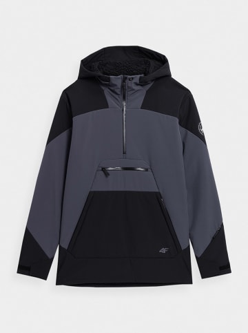4F Ski-/ Snowboardjacke in Schwarz/ Anthrazit