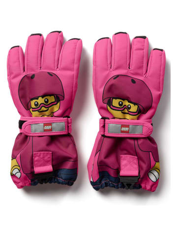 LEGO Ski-/ Snowboardfäustlinge "Agan" in Pink