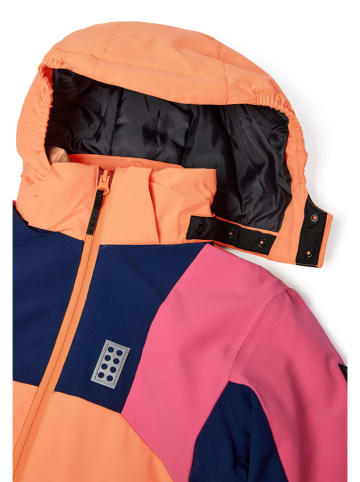 LEGO Ski-/ Snowboardjacke "Jaz" in Orange/ Pink/ Dunkelblau