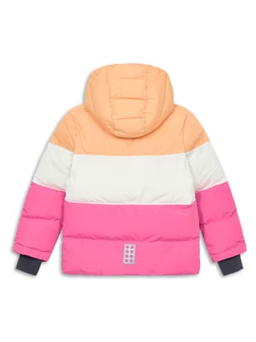 LEGO Steppjacke "Jaz" in Orange/ Weiß/ Pink
