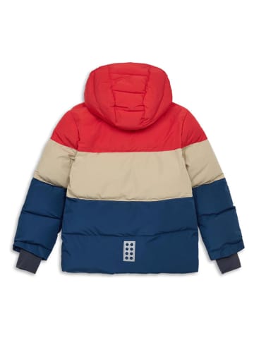 LEGO Steppjacke "Jaz" in Rot/ Beige/ Blau