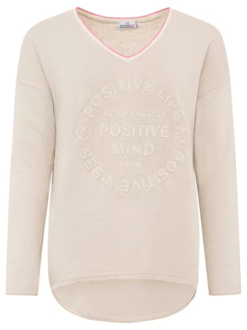 Zwillingsherz Sweatshirt "Positive Mind" in Hellrosa