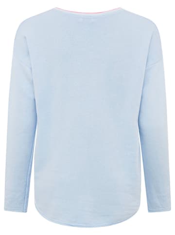 Zwillingsherz Sweatshirt "Positive Mind" lichtblauw