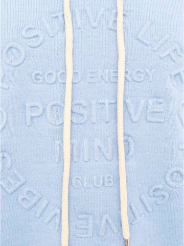 Zwillingsherz Hoodie "Positive Mind" lichtblauw