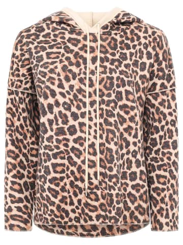 Zwillingsherz Bluza "Leo" w kolorze beżowo-brązowym