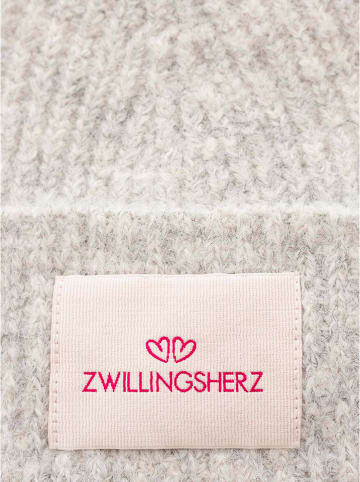 Zwillingsherz Czapka w kolorze jasnoszarym