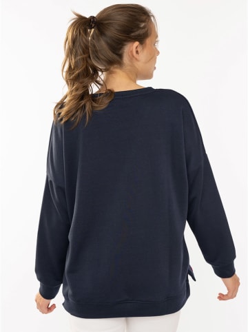 Zwillingsherz Pullover "Moin" in Dunkelblau/ Rosa