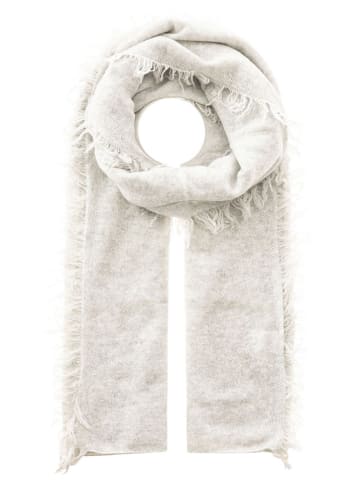 Zwillingsherz Kasjmieren sjaal crème - (L)190 x (B)75 cm