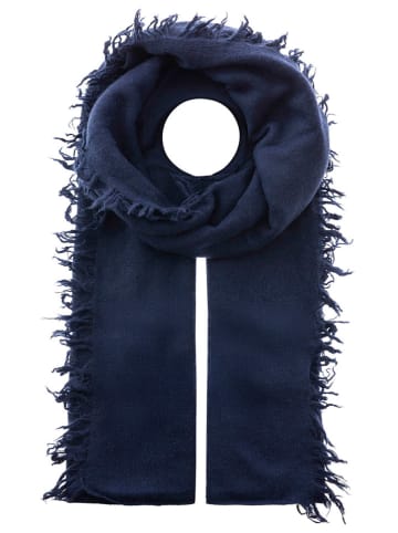 Zwillingsherz Kaszmirowy szal w kolorze granatowym - 190 x 75 cm
