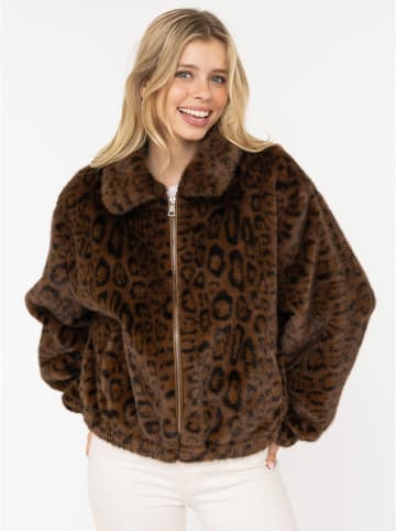 Zwillingsherz Teddyjacke "Leo" in Braun/ Schwarz