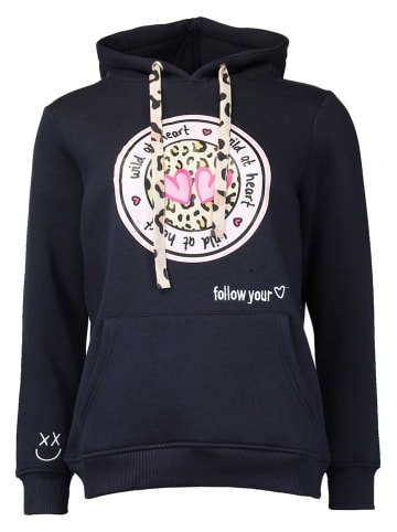 Zwillingsherz Hoodie "Kelly" donkerblauw
