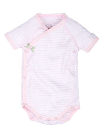 Claesens Wickelbody in Weiß/ Rosa