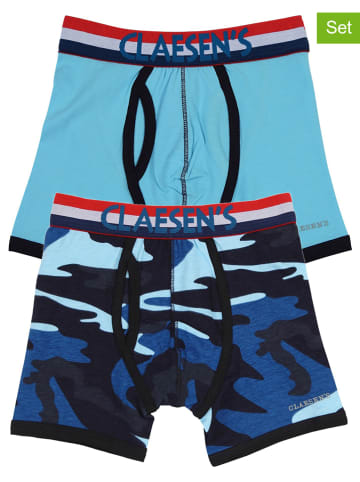 Claesens 2-delige set: boxershorts blauw