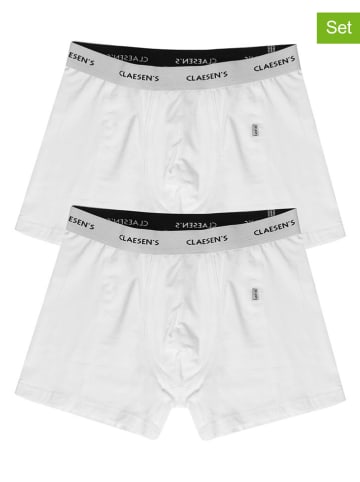 Claesens 2-delige set: boxershorts wit