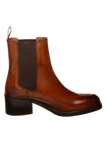 MELVIN & HAMILTON Leder-Chelsea-Boots in Hellbraun