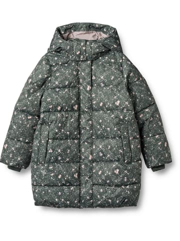 Wheat Doorgestikte jas groen