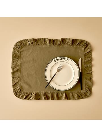 BELLA MAISON Tischset "Elegance" in Khaki - (L)35 x (B)45 cm