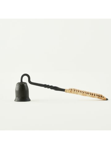 BELLA MAISON Kaarsdover "Varna" zwart - (B)22 x (H)6 cm