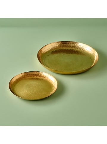 BELLA MAISON Serveerdienblad "Serra" goudkleurig - Ø 29 cm