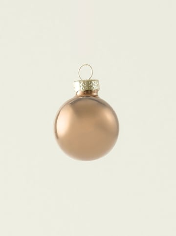 BELLA MAISON 9-delige kerstballenset bruin/wit