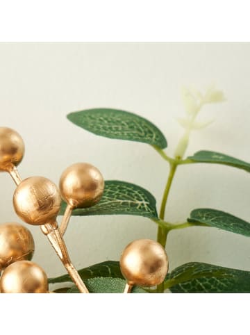 BELLA MAISON Kunstpflanze in Grün/ Gold - (H)38 cm