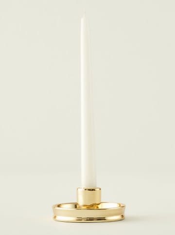 BELLA MAISON Kerzenständer "Muse" in Gold -(H)8 x Ø 10 cm