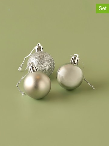 BELLA MAISON 12-delige kerstballenset zilverkleurig - Ø 4 cm