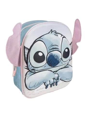 WellHome for Kids Plecak 3D "Stitch" w kolorze błękitno-jasnoróżowym