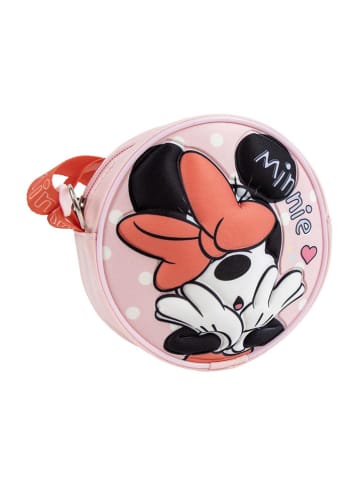 Disney Minnie Mouse Schoudertas "3D Minnie" lichtroze - (L)13 cm - (B)4 cm - (H)13 cm