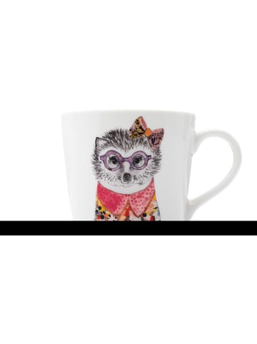 Mikasa Kop "Hedgehog" wit/lichtroze/geel - 380 ml